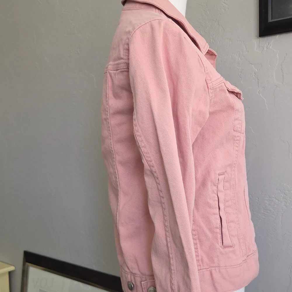Pink Denim Jacket TIME and TRUE S - Picture 4 of 11